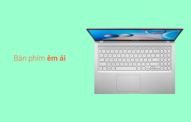 Máy tính xách tay/ Laptop Asus D515DA-EJ845T (AMD Ryzen 3 3250U) (Bạc) | Bàn phím êm ái