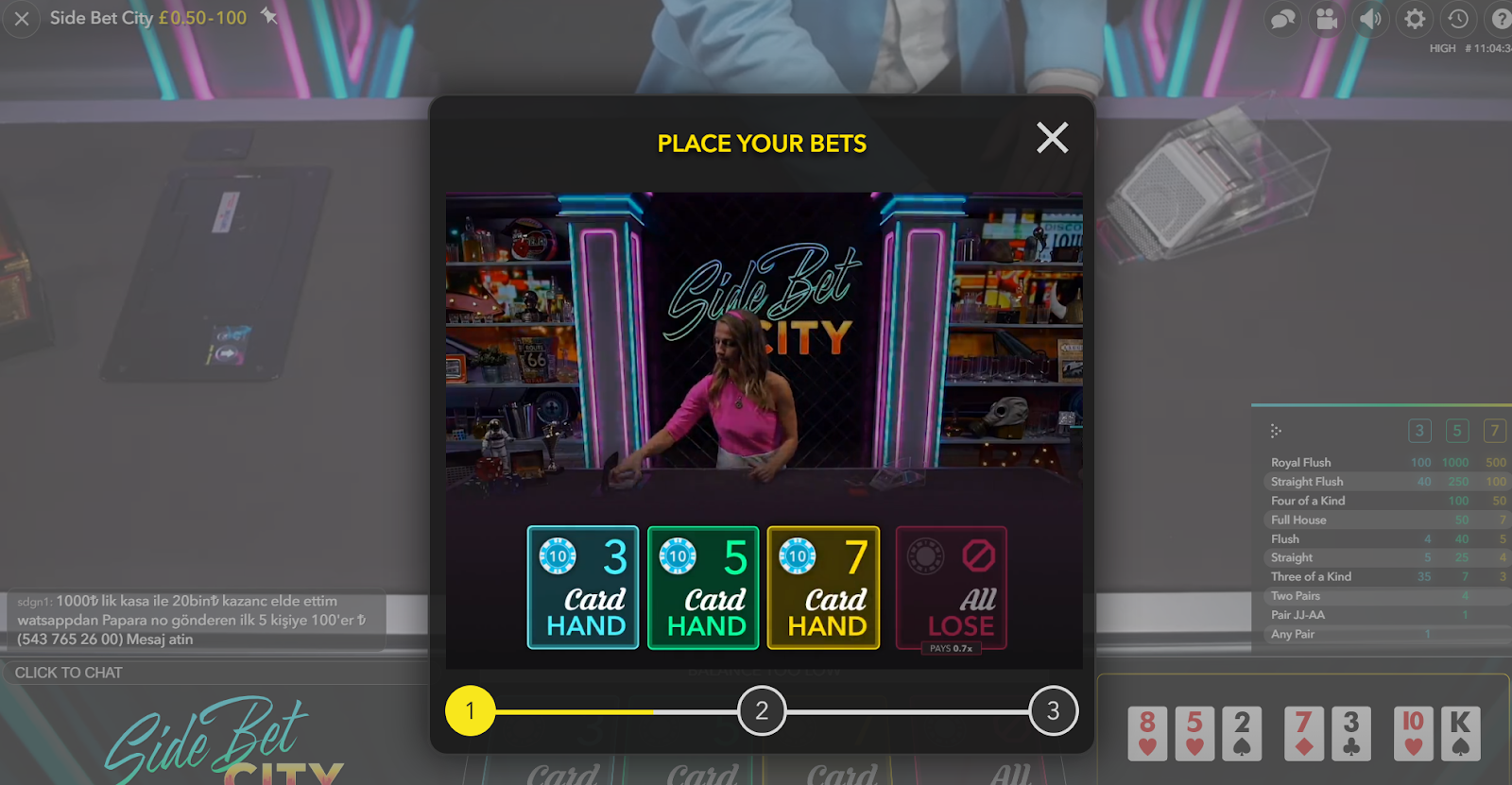 Side Bet City is one of the many great poker games you can play at Casino Gods