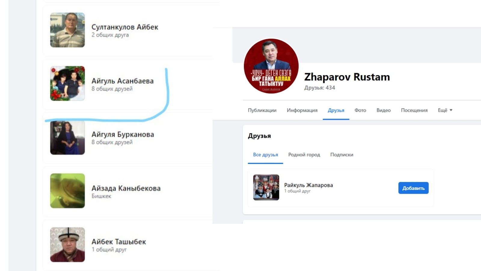 “Оппозициялык журналисттерди сындап жазган аккаунт Рустам Жапаровго таандык”. Текшеребиз