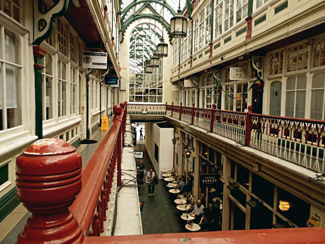 Inside Cardiff Shopping Arcades