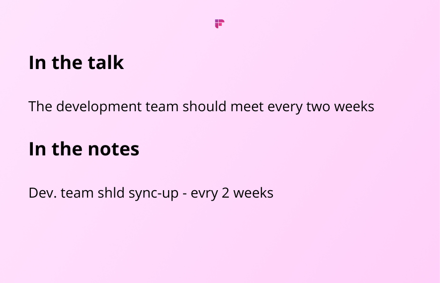 tips to take good meeting notes