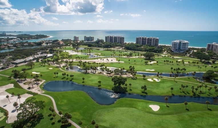 The pristine golf course at The Resort at Longboat Key Club.
