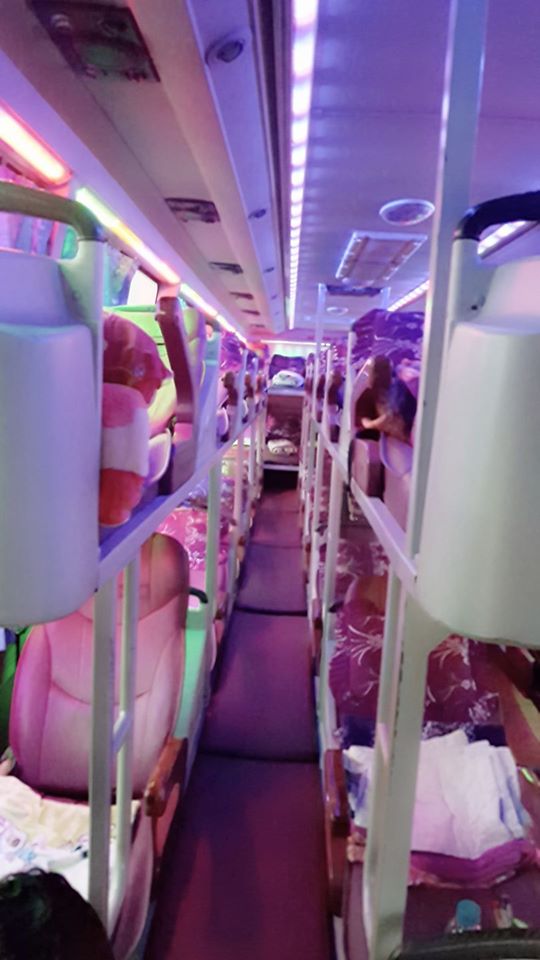 Nội thất xe Mạnh Hà đi Hà Tĩnh từ Thái Nguyên