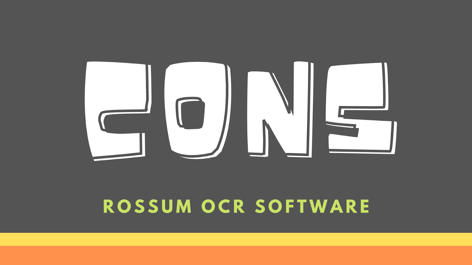 Rossum OCR Software Cons