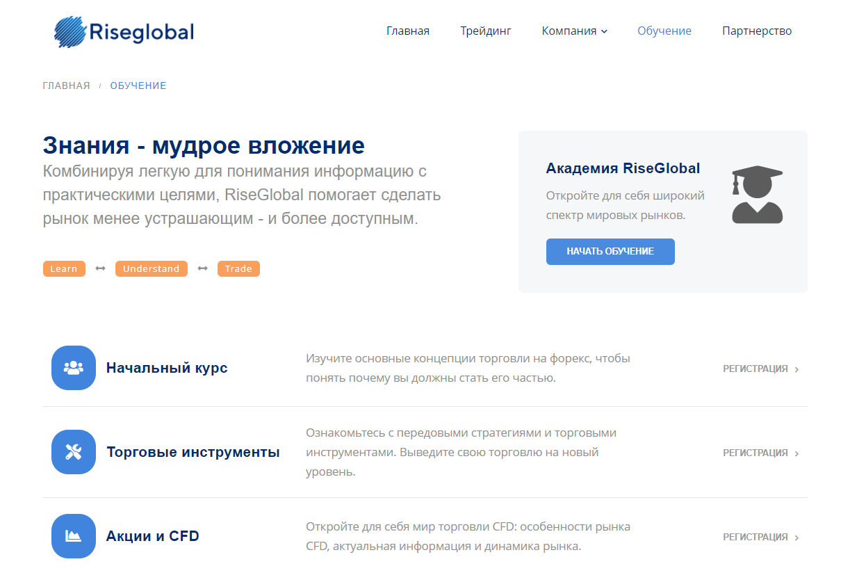 RiseGlobal: отзывы вкладчиков и обзор коммерческих предложений