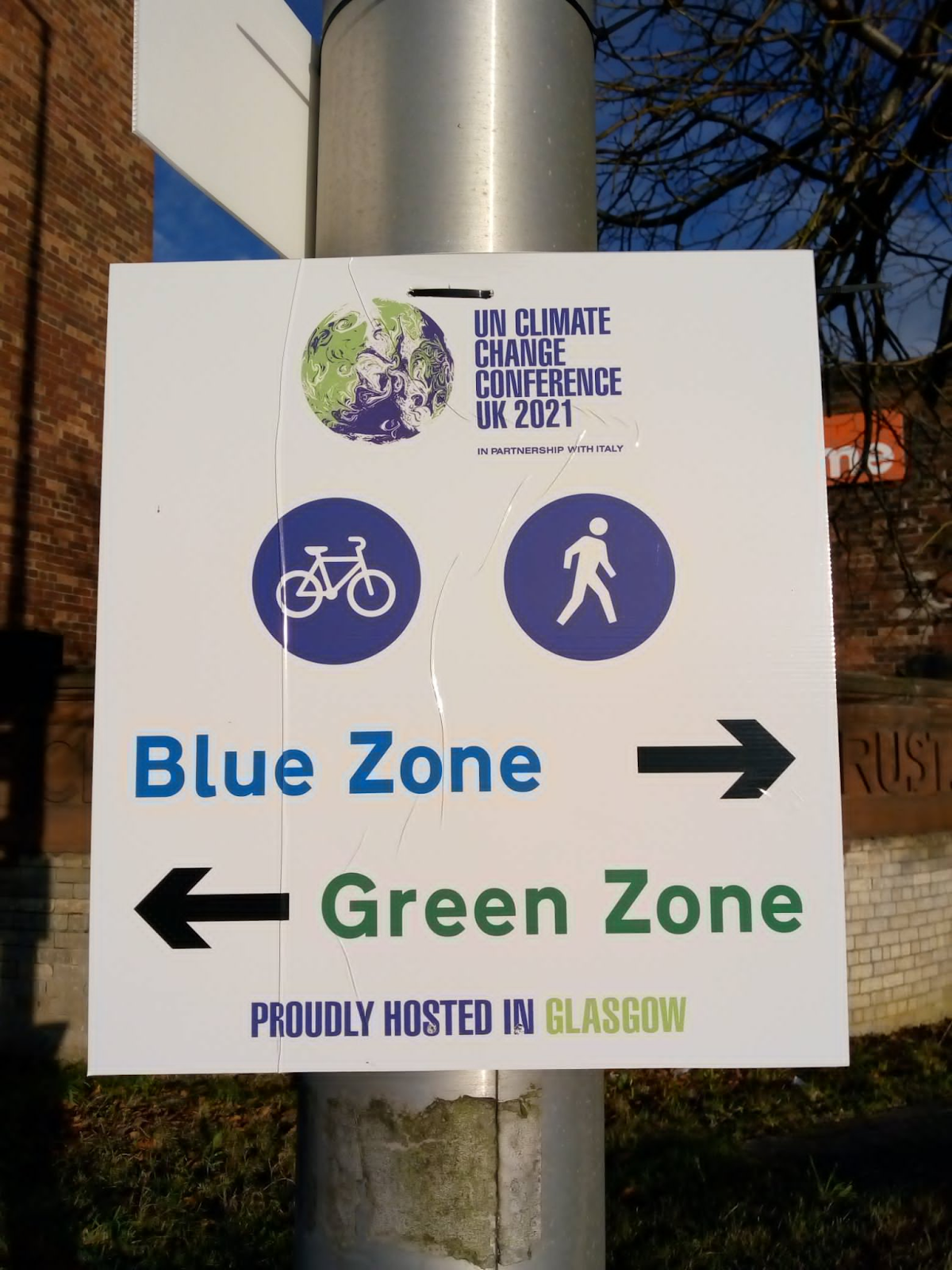 Blue Zone and Green Zone at COP26