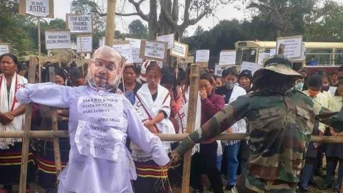 Nagaland carnage: Massive protests carried out against Amit Shah -  Telegraph India