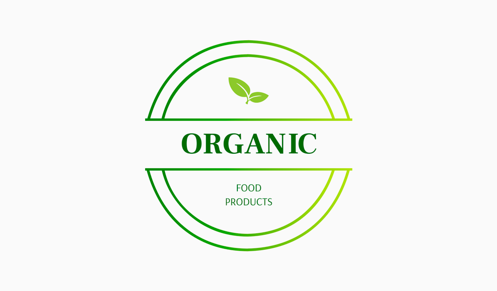 Logo biologico vegetale verde
