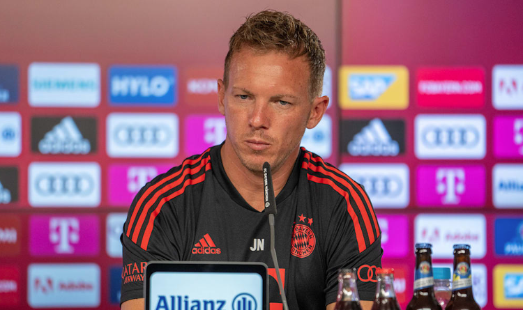 Julian at the Friday’s pre-match press conference