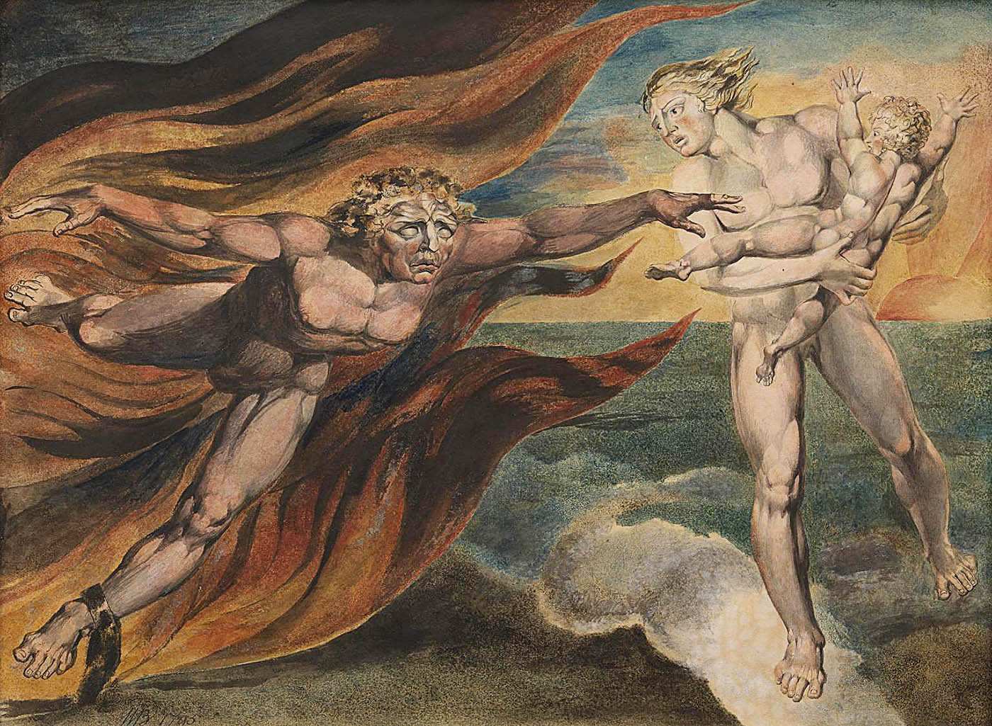 william blake good evil angels