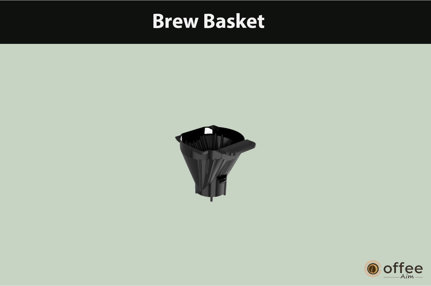 This image showcases the Brew Basket component of the Ninja DualBrew Pro Specialty Coffee System, featured in the article "How to Utilize the Ninja DualBrew Pro Specialty Coffee System: Compatible with K-Cup Pods and 12-Cup Drip Coffee Brewing?."