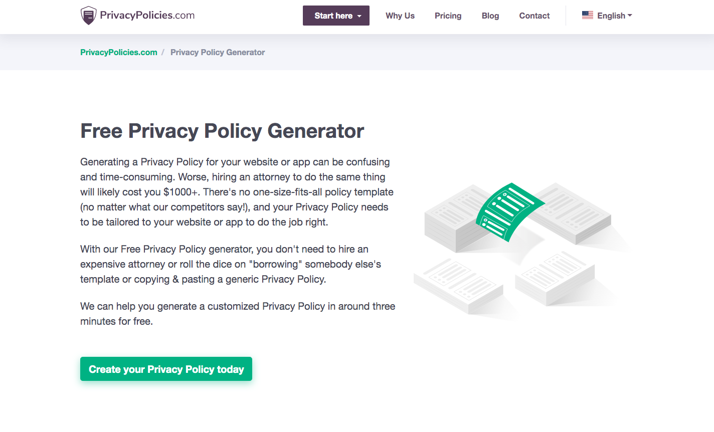 Free Privacy Policy Generator - Create your Privacy Policy
