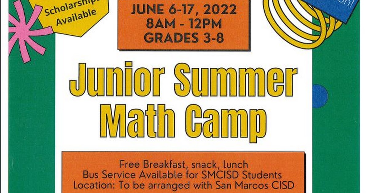 Junior Summer Math Camp- Texas State.JPG