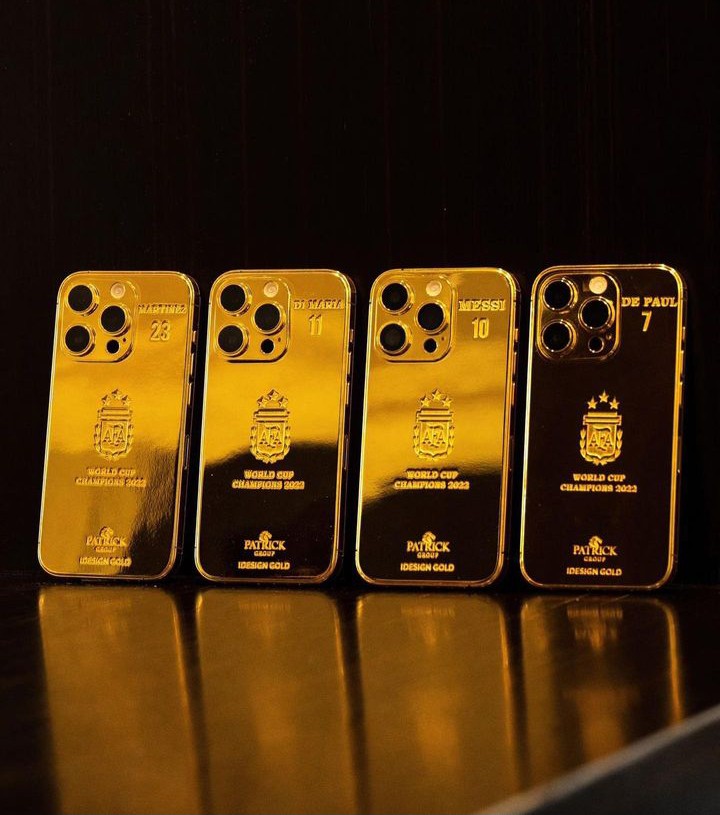 messi iphones gold gift for world cup