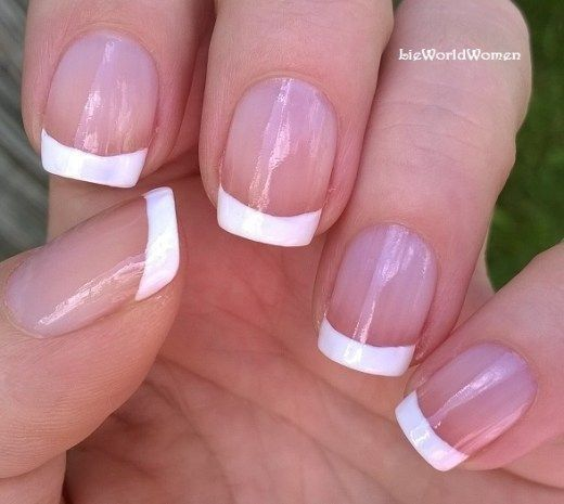 French Manicure with Shaded Tips