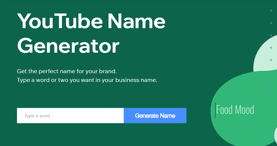 youtube channel name generator by wix