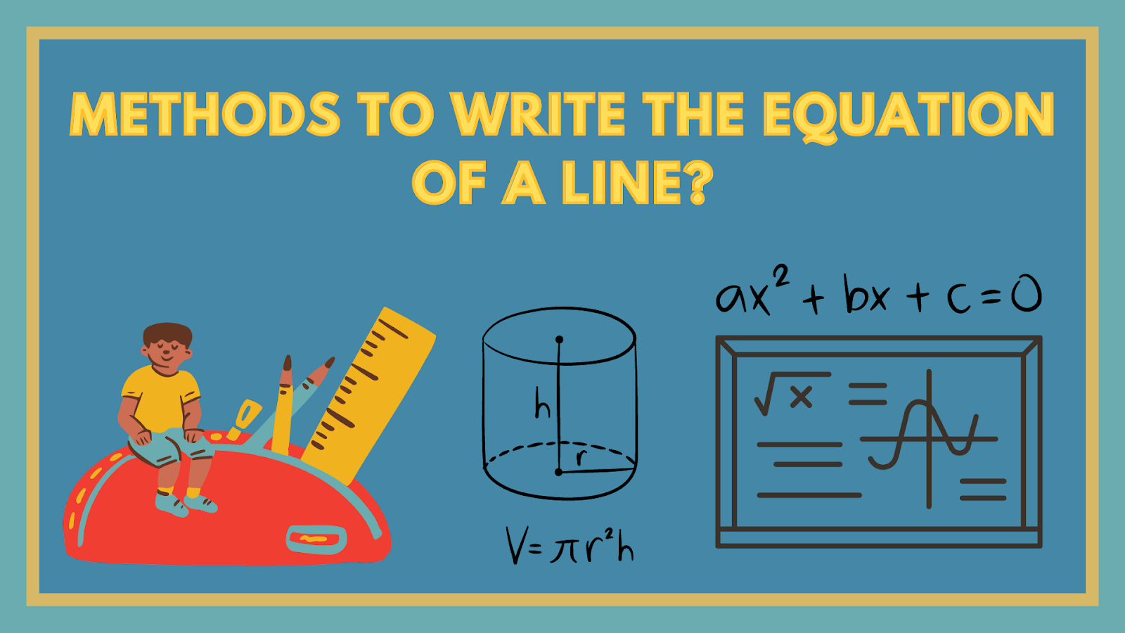 Methods to write the equation of a line?