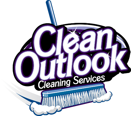 Logotipo de la empresa de servicio de limpieza Clean Outlook