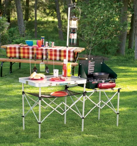 portable kitchen for camping bbq coleman