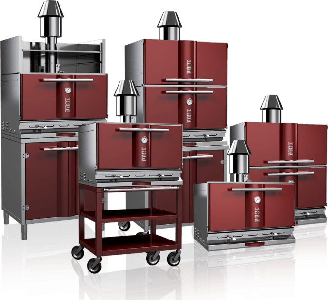 Different sizes of charcoal oven