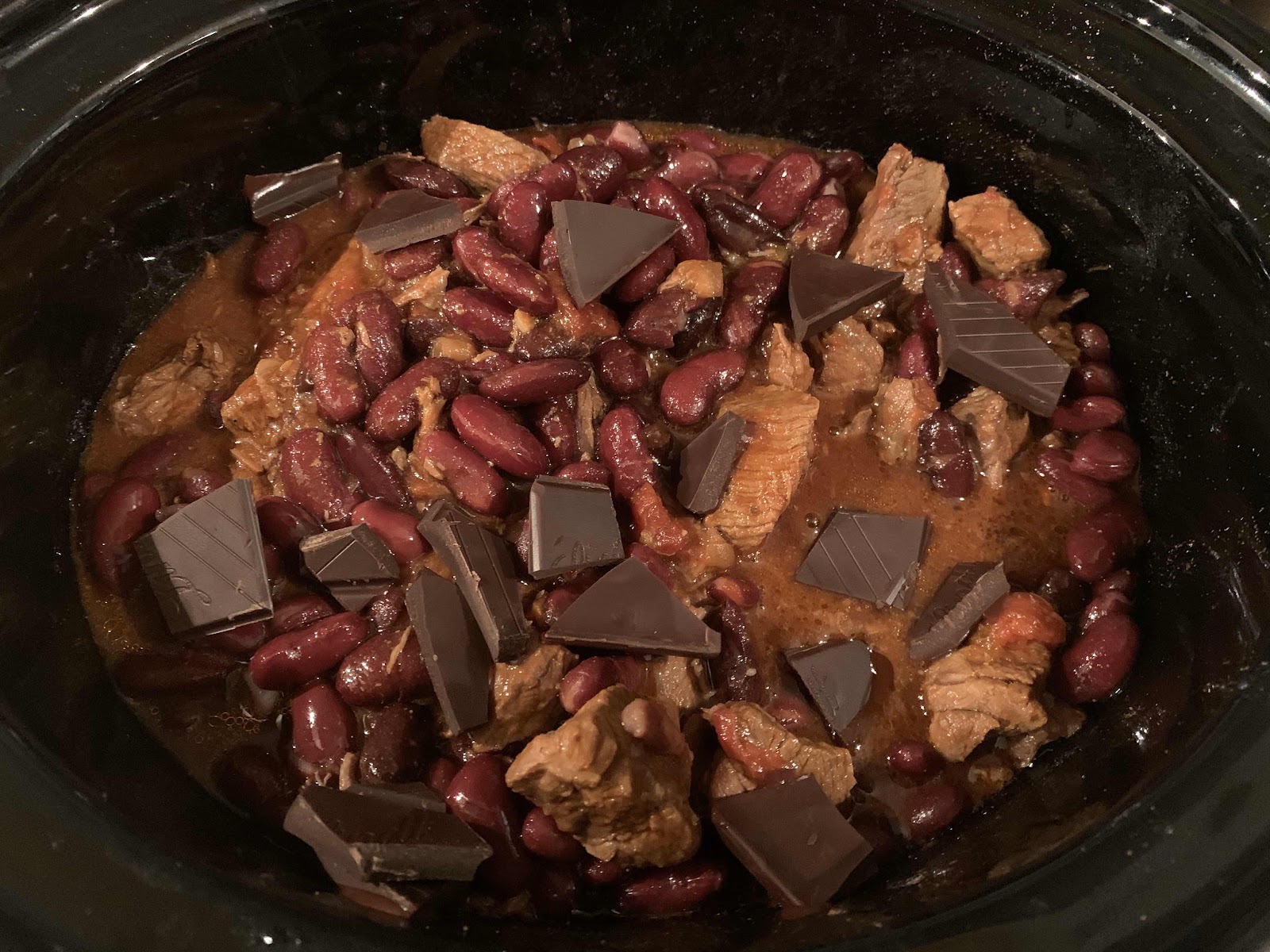 Chili con carne met chocolade
