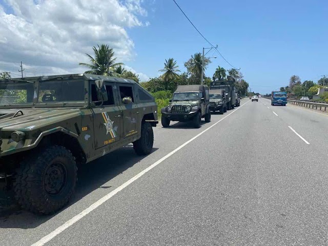 El Comandante General del Ejército de República Dominicana realizo un recorrido por la zona fronteriza. 