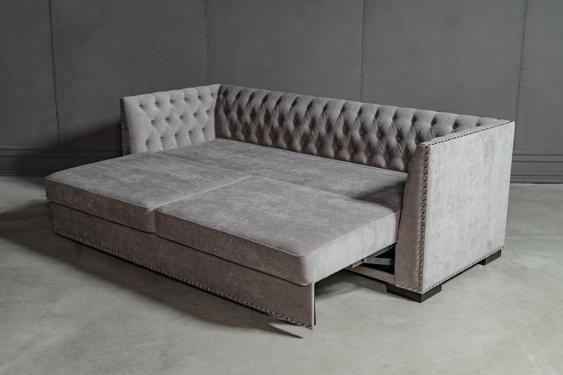 Раскладной серый диван