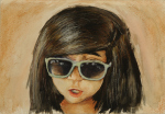 B-sunglasses watercolor