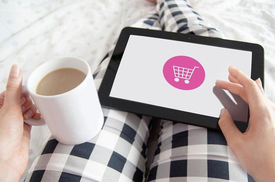 Shopping, Online, E-Commerce, Fashion, Tablet, Coffee