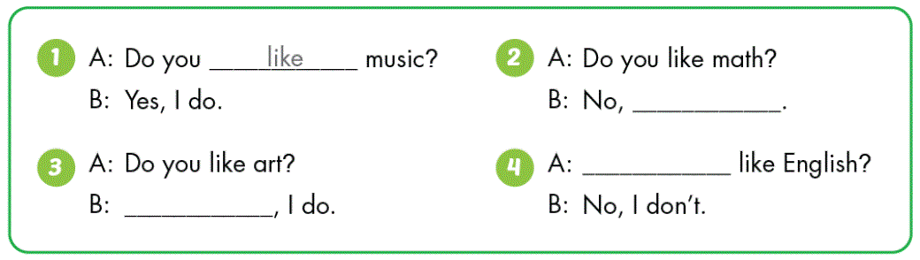 tiếng anh lớp 3 Unit 3 Lesson 2 trang 41 iLearn Smart Start