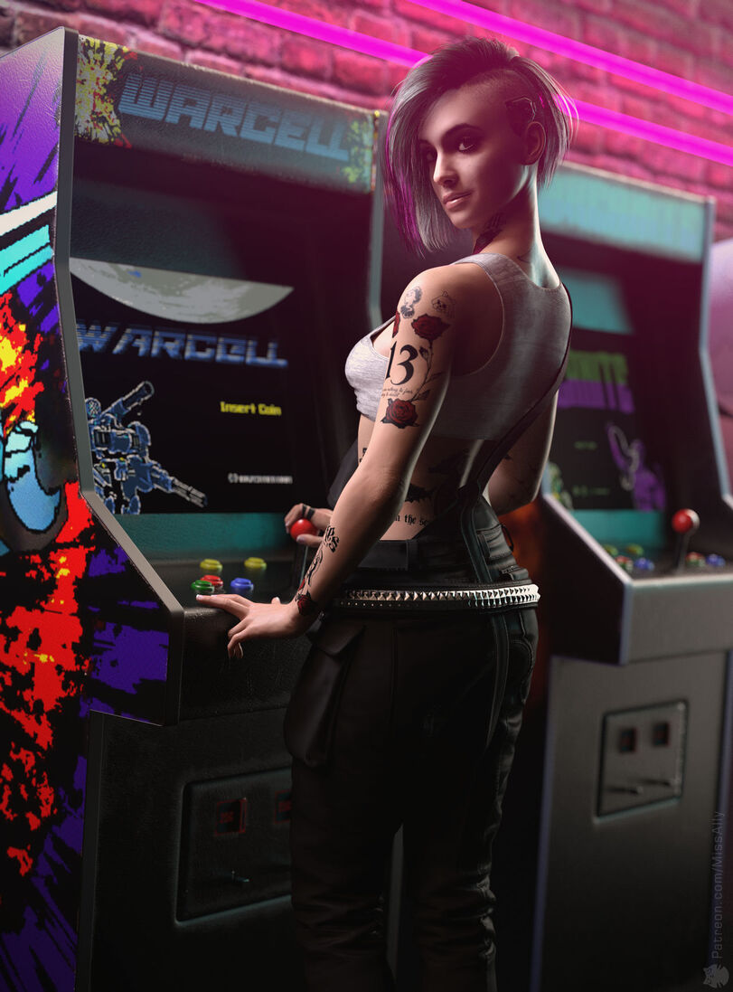 Пятничный арт на Джуди Альварес из Cyberpunk 2077