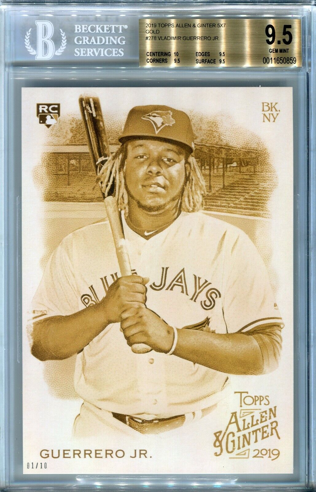 Most valuable Vladimir Guerrero Jr rookie cards: 2019 Topps Gold