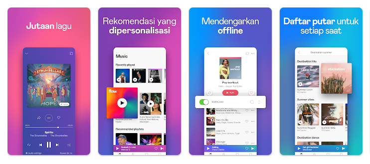 Aplikasi Pemutar Musik Terbaik Android Deezer