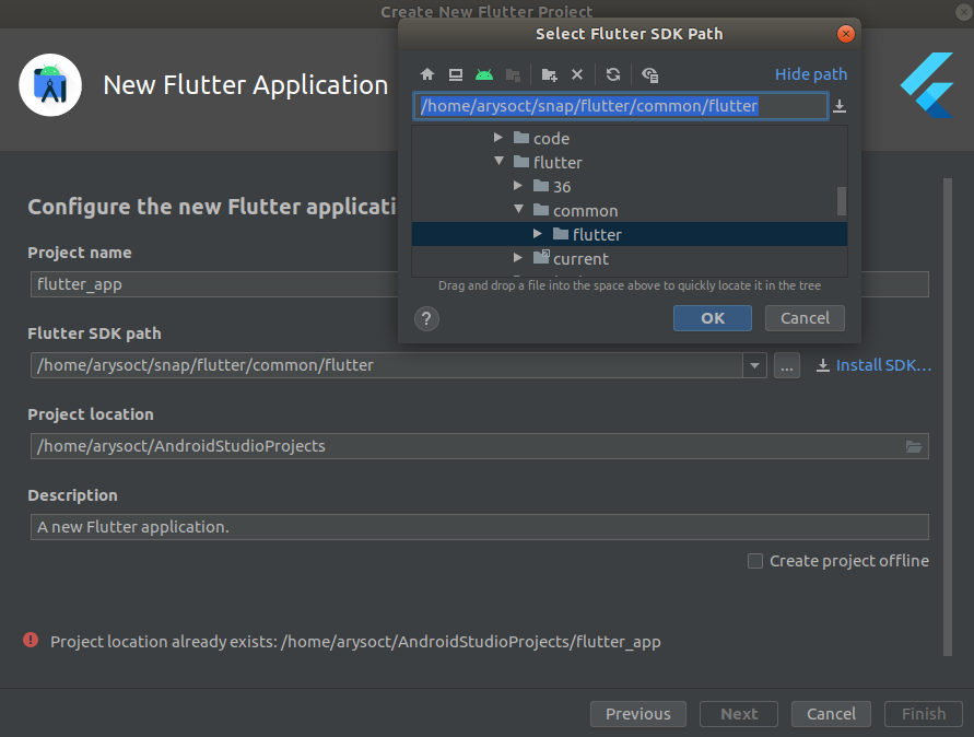 Install Flutter on Linux