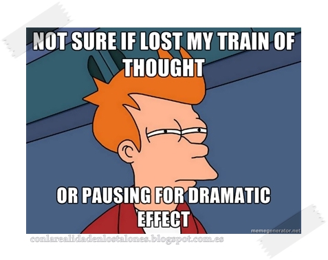 to lose one's train of though inglés expresiones english idioms