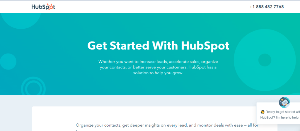 Page d-accueil HubSpot-Optimisation du taux de conversion