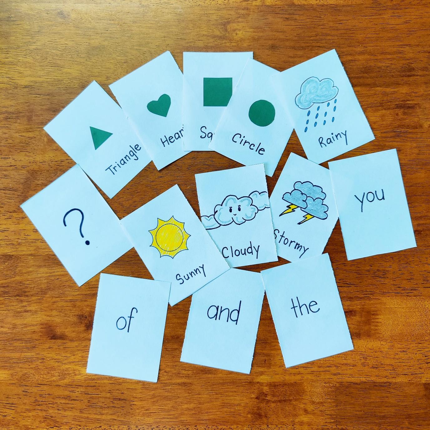 How to make flashcards at home; DIY flashcards