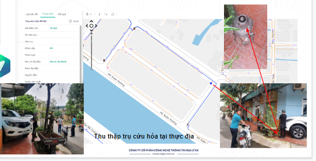 Một số hình ảnh thu thập dữ liệu của các cán bộ Bỉm Sơn và nhân viên eKGIS tại thực địa