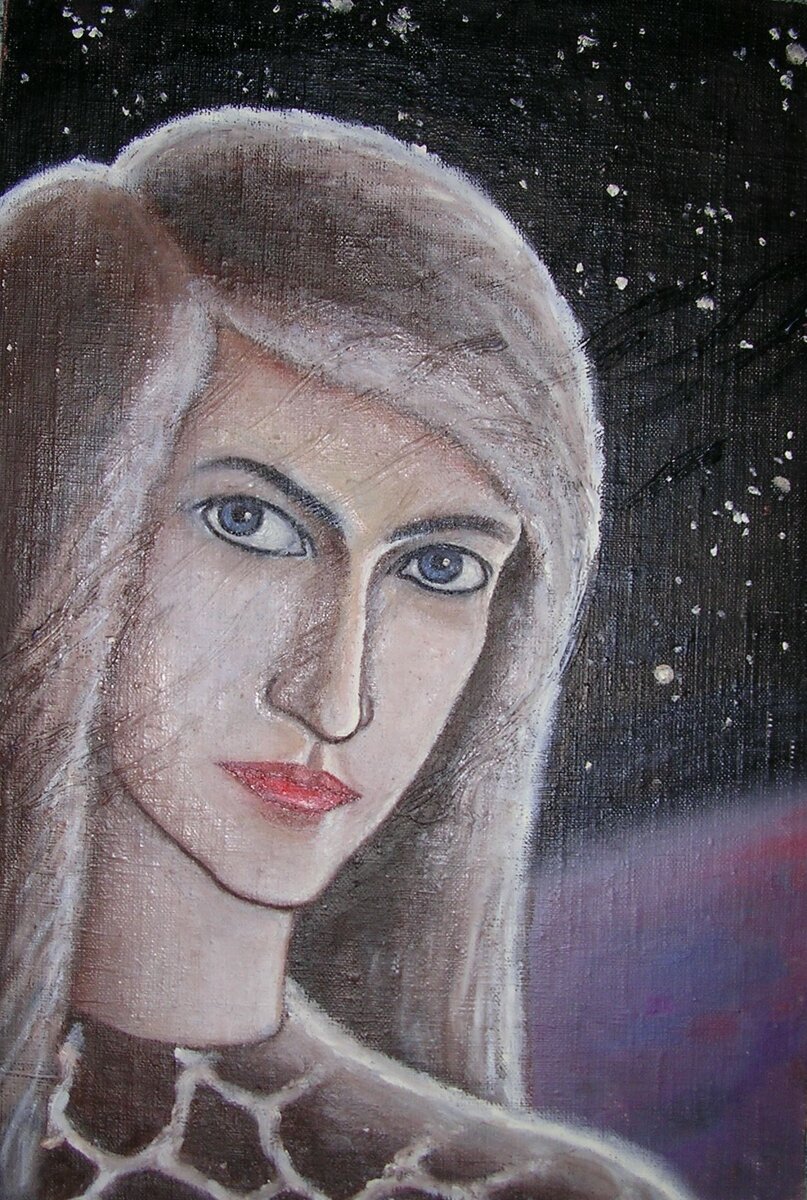 Ирина Жилкина. Рисунок автора (холст, масло)
