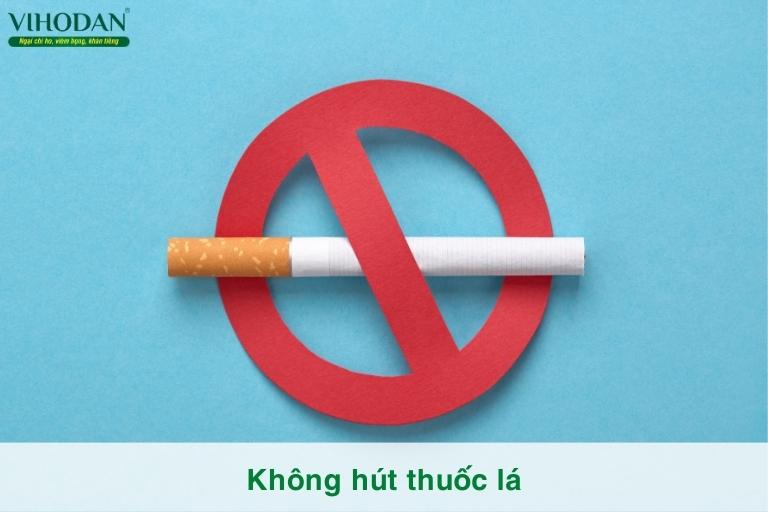 Không hút thuốc lá cũng là biện pháp giúp cải thiện tình trạng khản tiếng