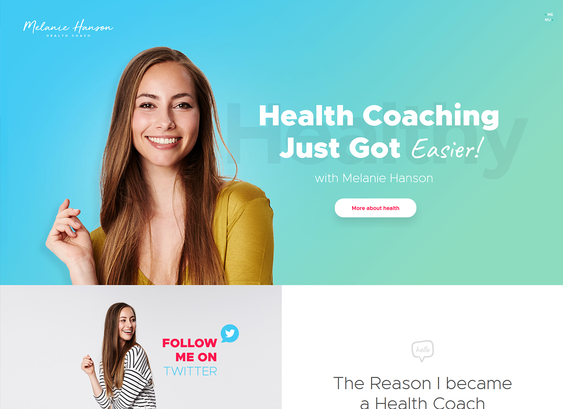 Melanie Hanson |  Blog de Health Coach y revista de estilo de vida Tema de WordPress