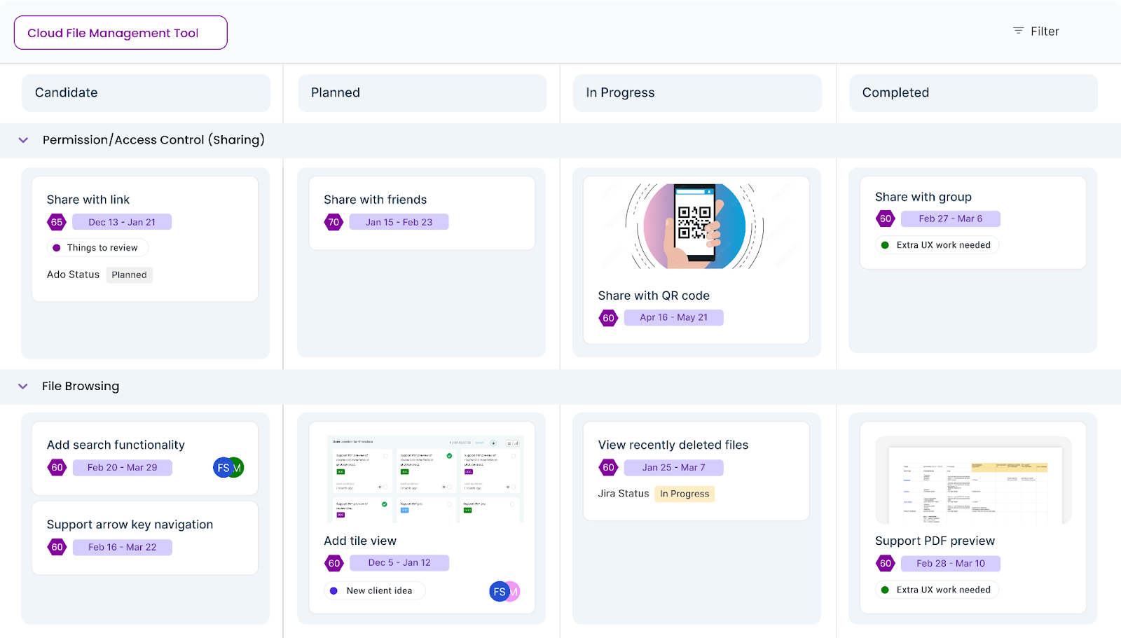 Agile Development With Chisel’s Kanban View