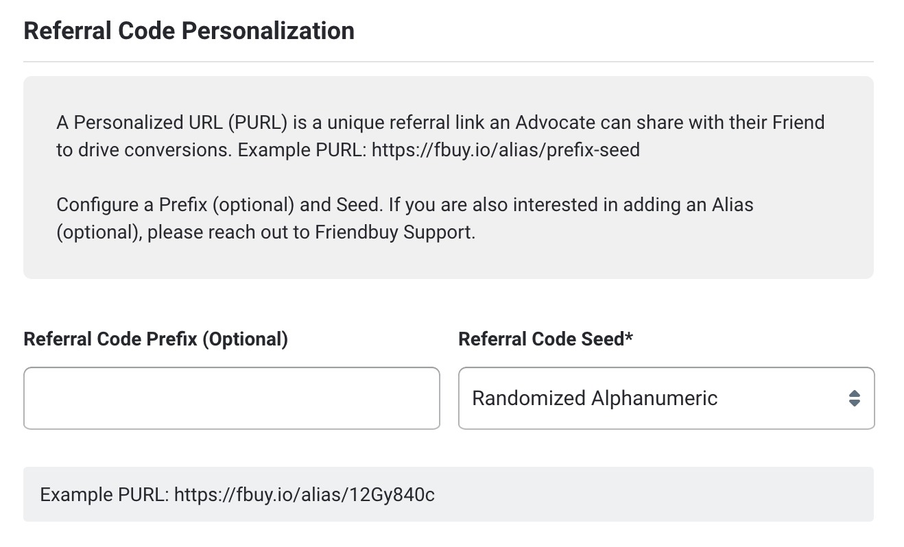 how to personalize a referral code