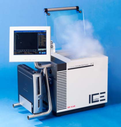 Ice cube 14S Computer Controlled freezing system with integrated PC. Capacity: 1,080 straws (0.25 ml & 0.5 ml straws). (Courtesy of Minitube International).