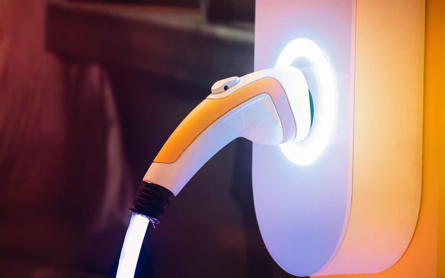 to charge an electric car at home, keep a check on the charging light as it indicates charging has started