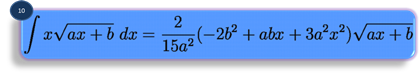 integration formula