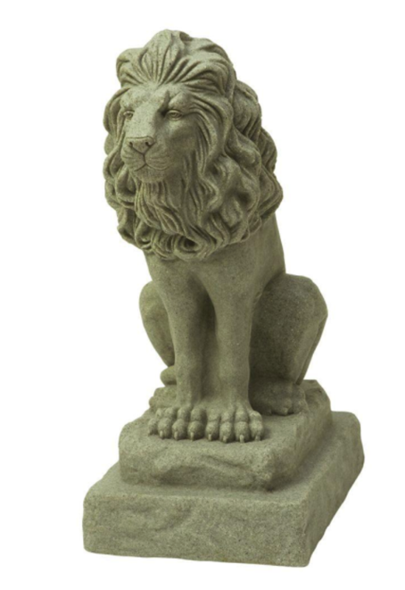 A stone statue of a lion

Description automatically generated with medium confidence