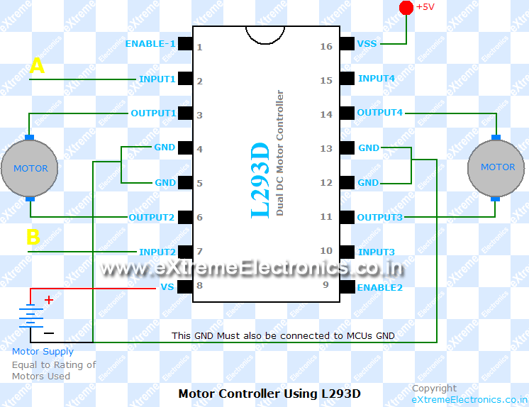 Ayuda con el integrado L293D