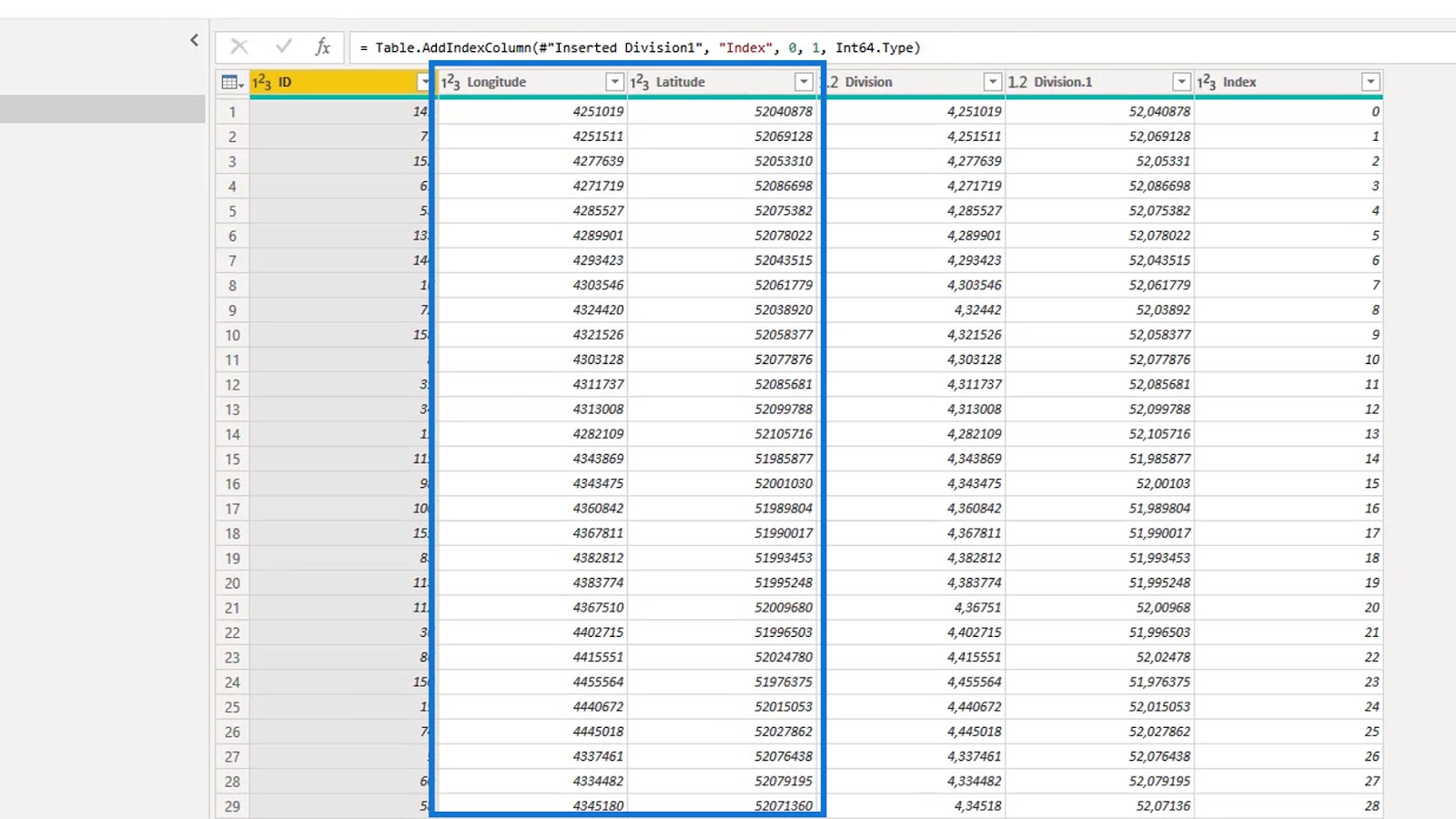 Power BI icon map query