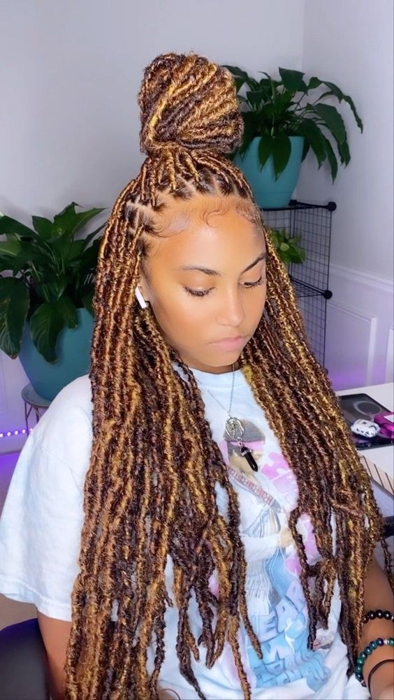 Another look at the neutral colored locs